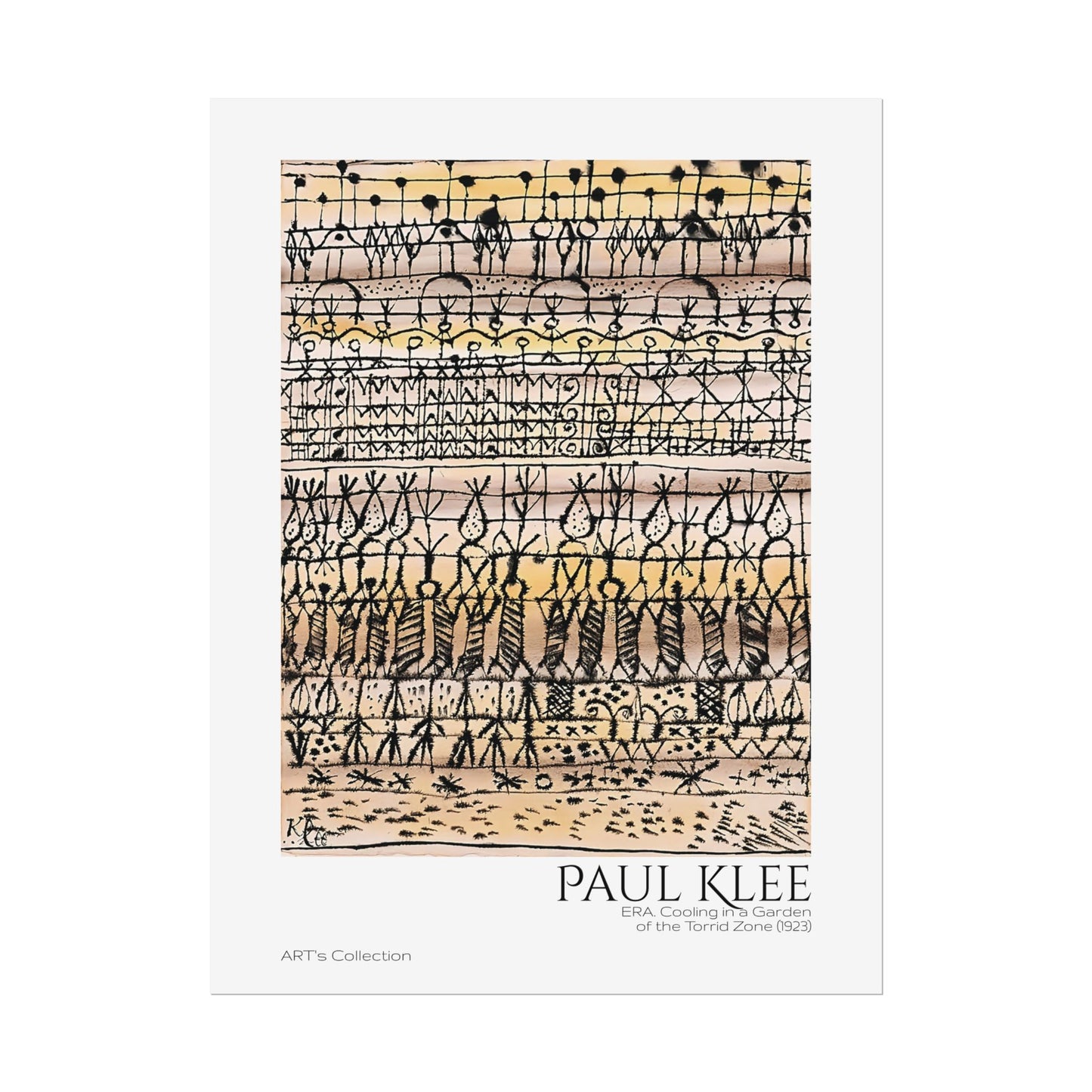 ERA. Cooling in a Garden of the Torrid Zone (1923) by Paul Klee / Affiche imprimée - Série ART's Collection