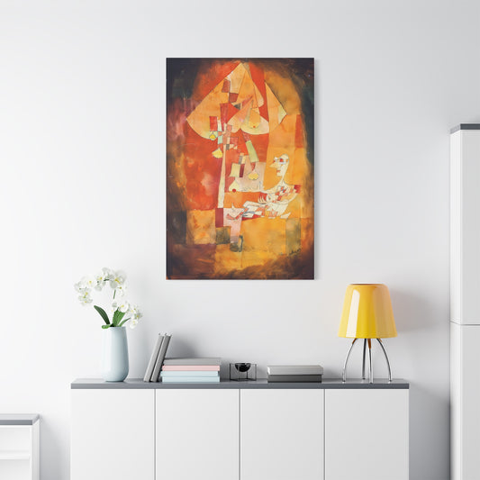 The Man Under the Pear Tree (1921) by Paul Klee  / Reproduction Fine Art sur Toile / Epaisseur 3.2 cm - 1.25 inch