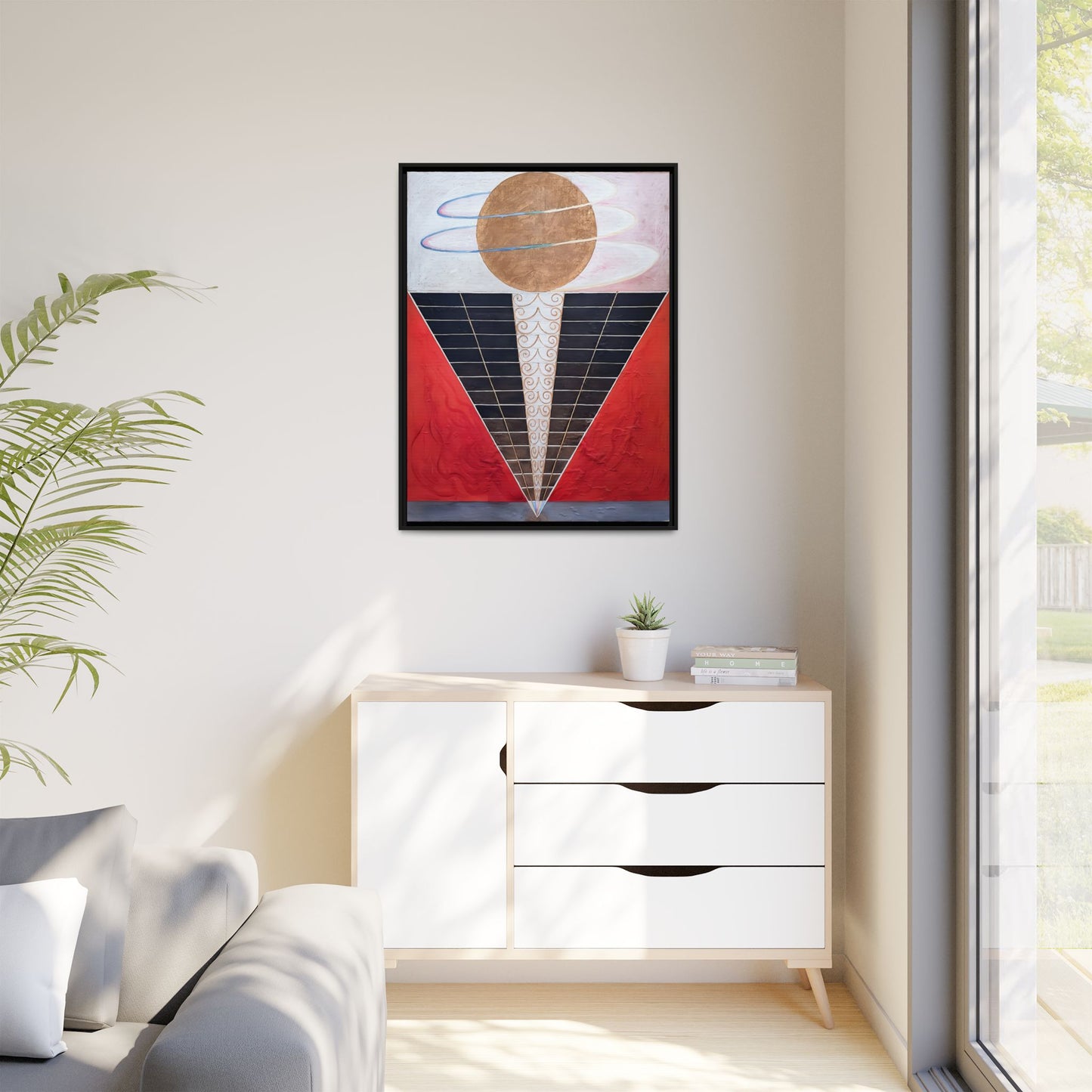 Group X, No. 2, Altarpiece (1915) by Hilma af Klint   / Toile encadrée sur caisse américaine