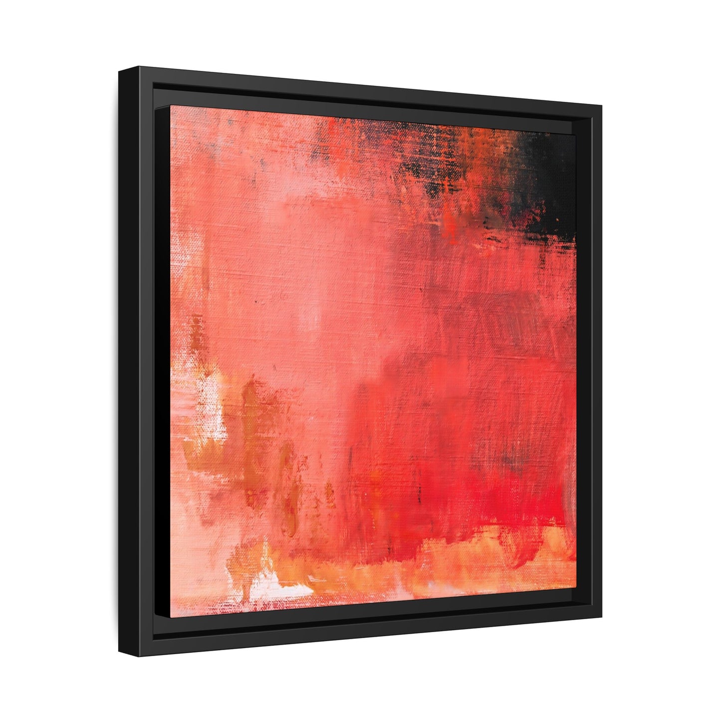 Tableau Contemporain Ecarlate "Série Sign Collections" / Toile encadrée sur caisse américaine