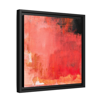 Tableau Contemporain Ecarlate "Série Sign Collections" / Toile encadrée sur caisse américaine
