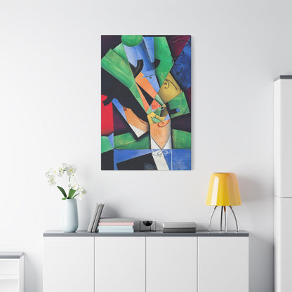 The Smoker (1913) by Juan Gris / Reproduction Fine Art sur Toile / Flanc Large Epaisseur 3.2 cm - 1.25 inch