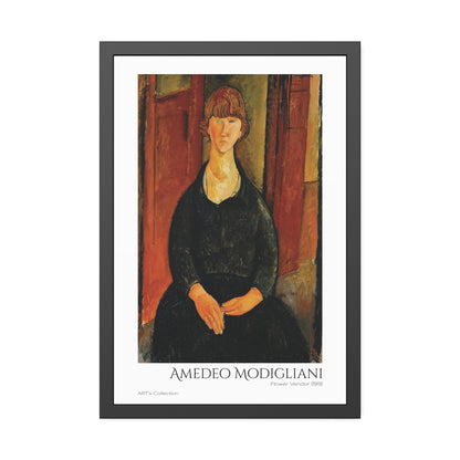 Flower Vendor (1919) by Amedeo Modigliani  / Affiche Encadrée série ART's Collection