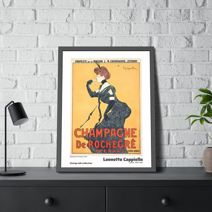 Champagne De Rochegré (1902) by Leonetto Cappiello / Affiche Encadrée Série Vintage Ads Collection