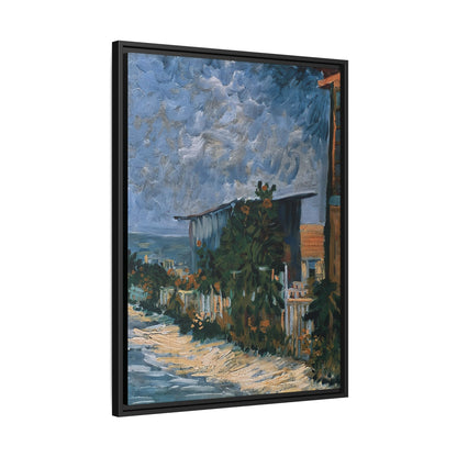 Shelter on Montmartre (1887) by Vincent van Gogh / Toile encadrée sur caisse américaine