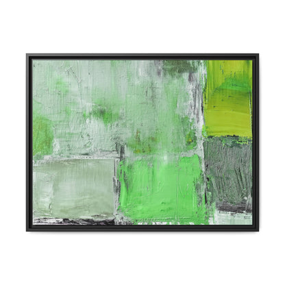 Tableau Beaux Arts Vert Emeraude "Série Sign Collections" / Toile encadrée sur caisse américaine