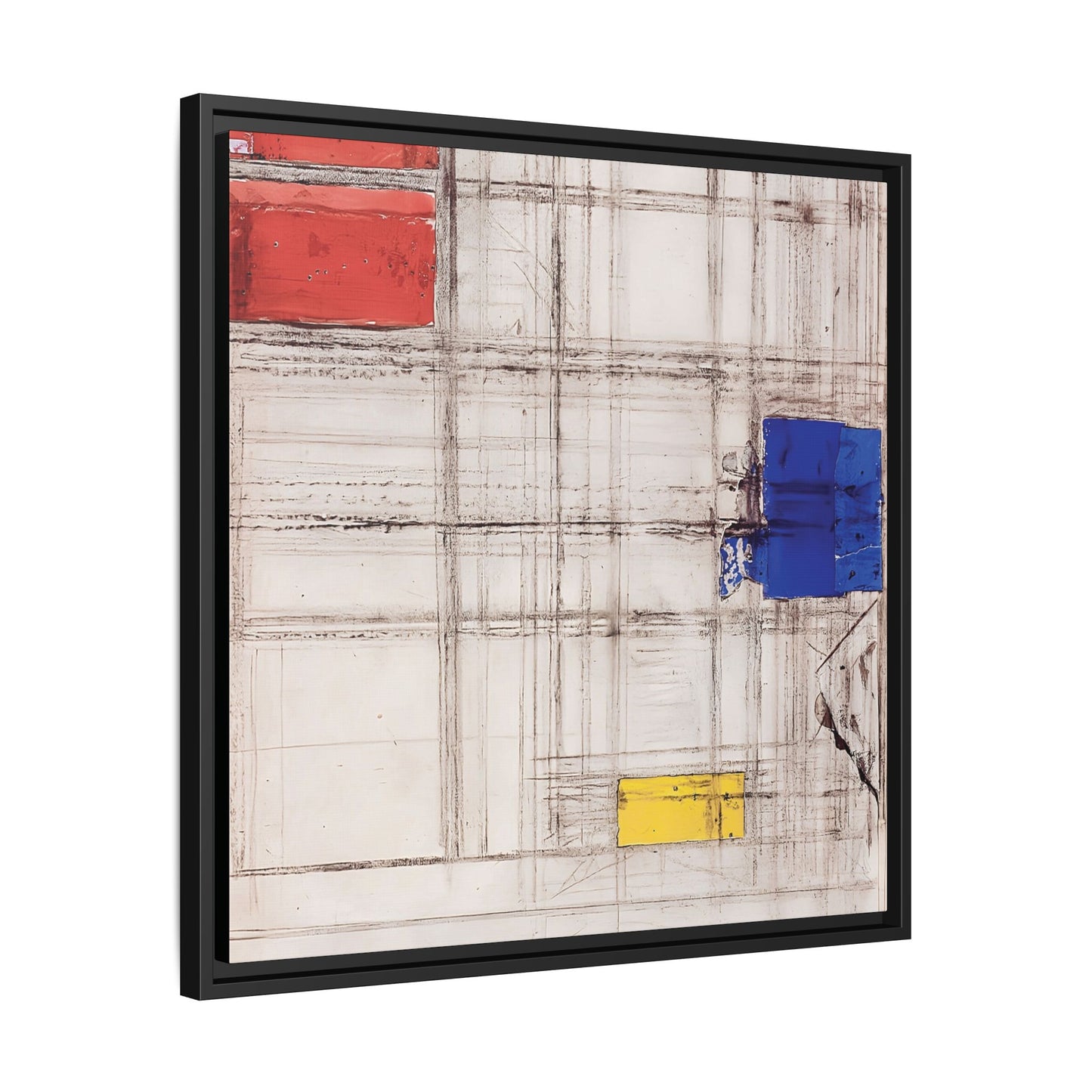 Study for a Composition (1940-1941) by Piet Mondrian  / Toile encadrée sur caisse américaine