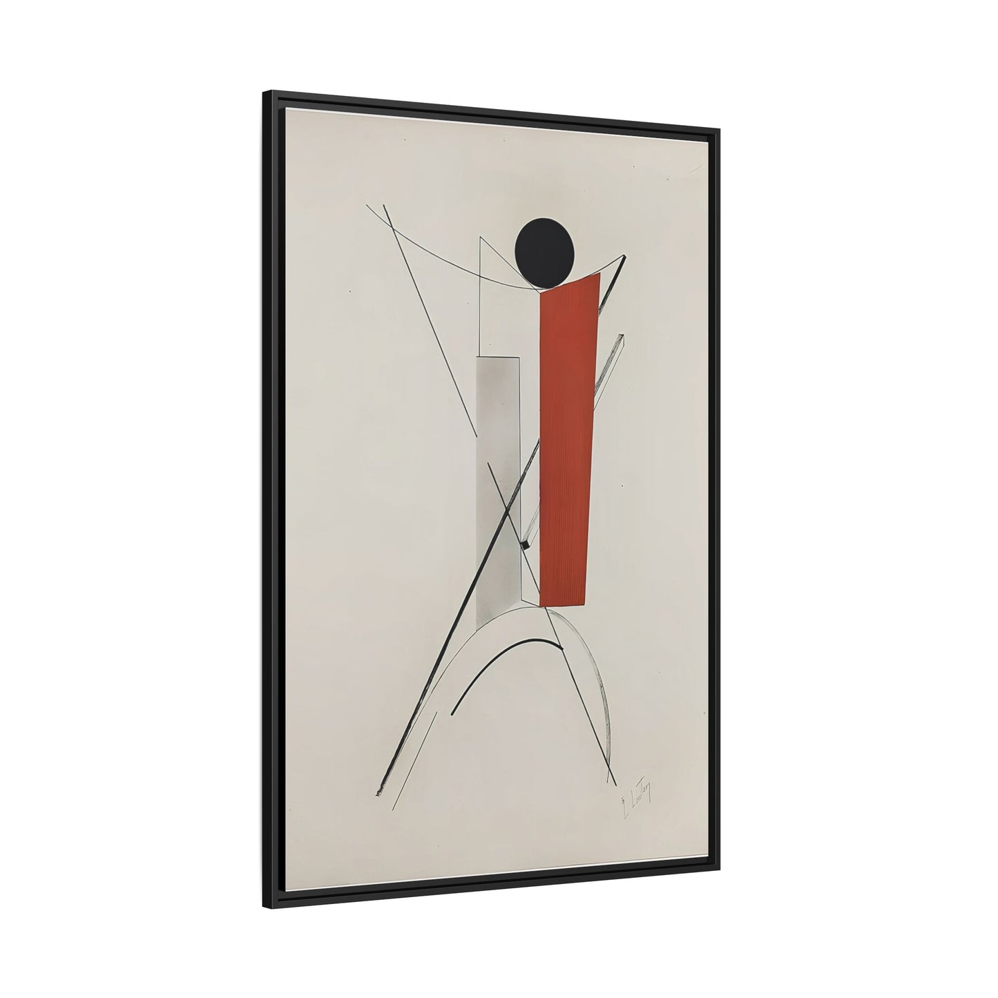 Kestnermappe Proun, Rob. Levnis and Chapman GmbH Hannover #3 (1923) by El Lissitzky / Toile encadrée sur caisse américaine