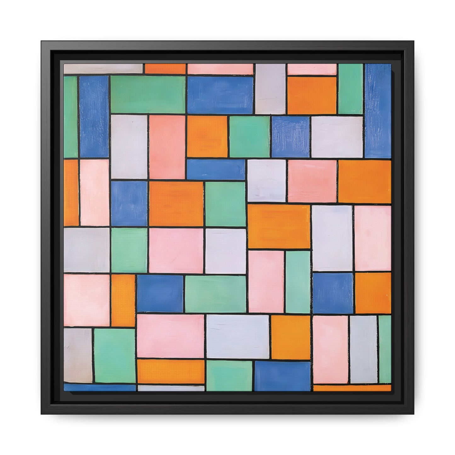 Composition in dissonances (1919) by Theo van Doesburg  / Toile encadrée sur caisse américaine