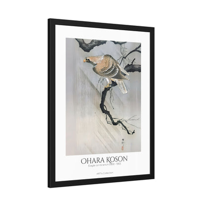 Eagle on branch (1900 - 1910) by Ohara Koson / Affiche Encadrée série ART's Collection