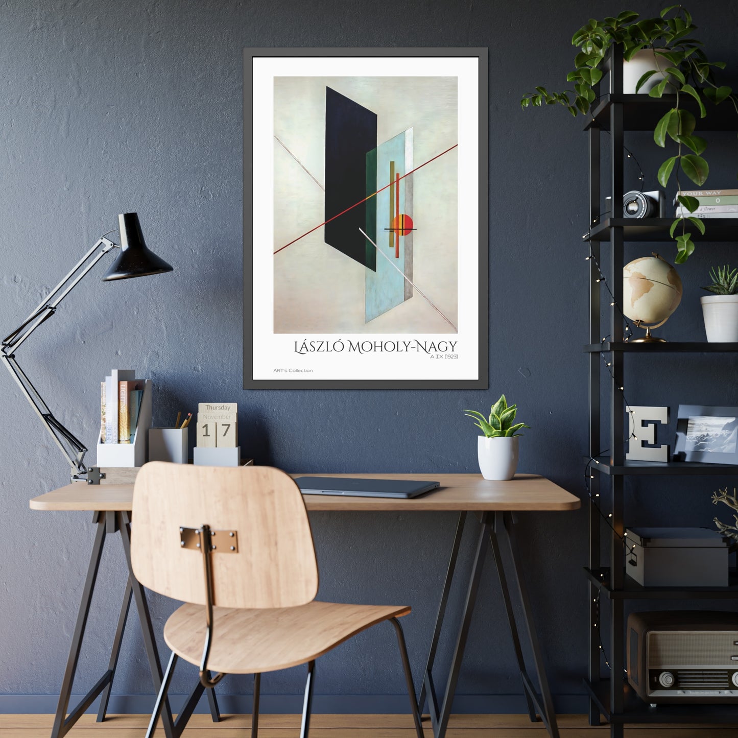 A IX (1923) by László Moholy-Nagy  / Affiche Encadrée série ART's Collection