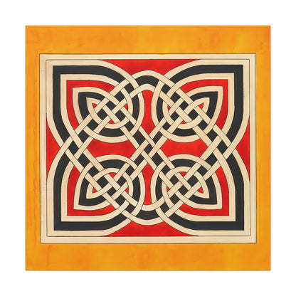 Celtic Ornament (ca 1900) by Elizabeth A. Nedwill  / Reproduction Fine Art sur Toile / Flanc Large Epaisseur 3.2 cm - 1.25 inch