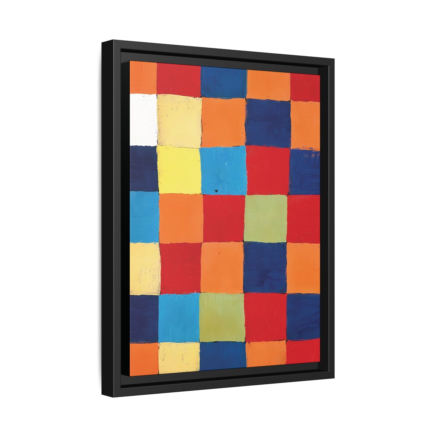 Color chart Qu1 (1930) by Paul Klee / Toile encadrée sur caisse américaine