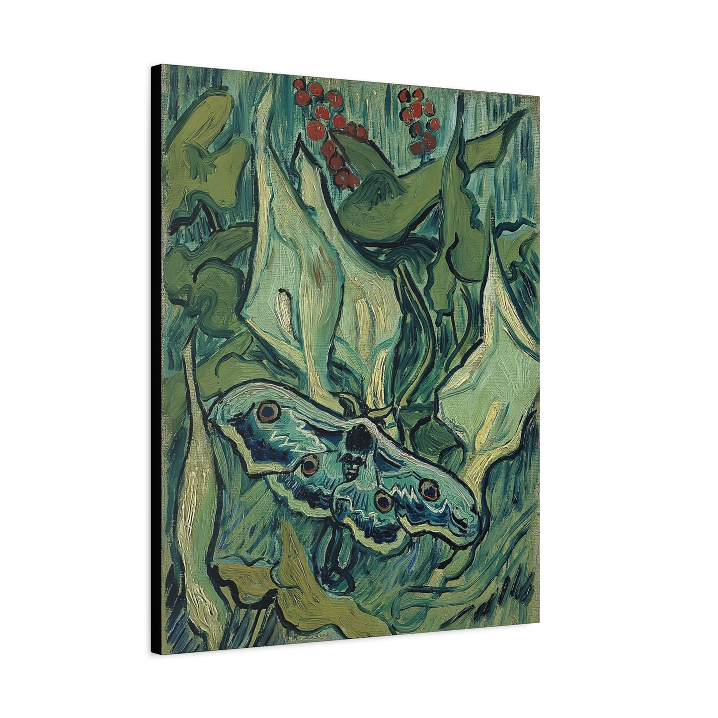 Emperor moth (1889) by Vincent van Gogh  / Reproduction Fine Art sur Toile / Epaisseur 3,2cm - 1'25 po