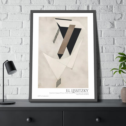 Kestnermappe Proun, Rob. Levnis and Chapman GmbH Hannover #4 (1923) by El Lissitzky / Affiche Encadrée série ART's Collection