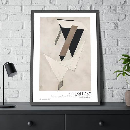 Kestnermappe Proun, Rob. Levnis and Chapman GmbH Hannover #4 (1923) by El Lissitzky / Affiche Encadrée série ART's Collection