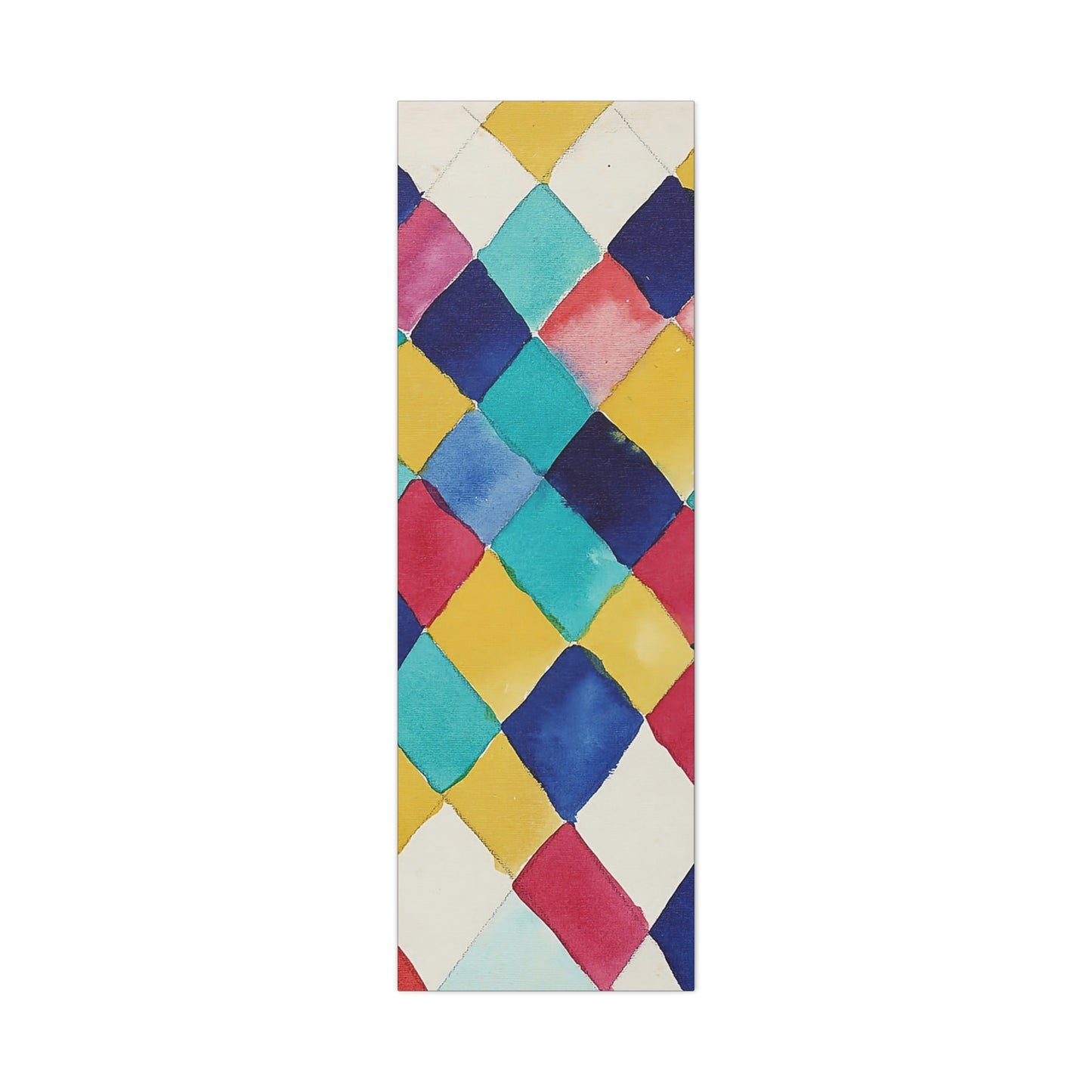 Farbstudie mit Rauten (1913) by Wassily Kandinsky / Reproduction Fine Art sur Toile / Epaisseur 3,2cm - 1'25 po