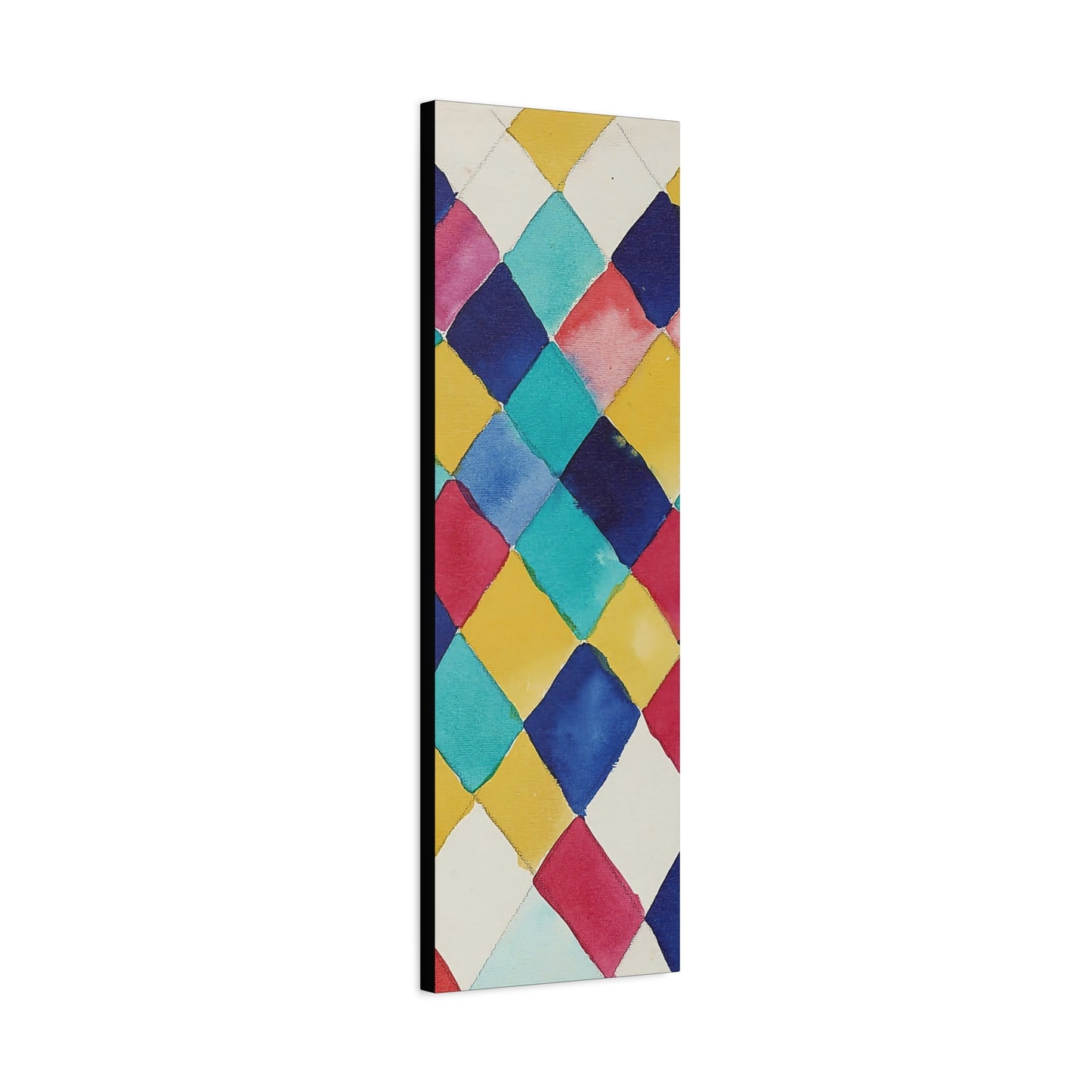 Farbstudie mit Rauten (1913) by Wassily Kandinsky / Reproduction Fine Art sur Toile / Epaisseur 3,2cm - 1'25 po
