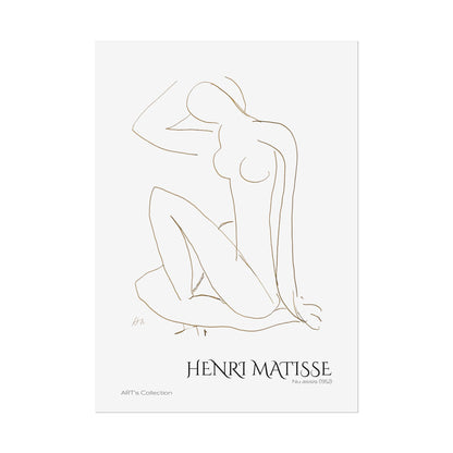 Nu assis (1952) by Henri Matisse / Affiche imprimée - Série ART's Collection