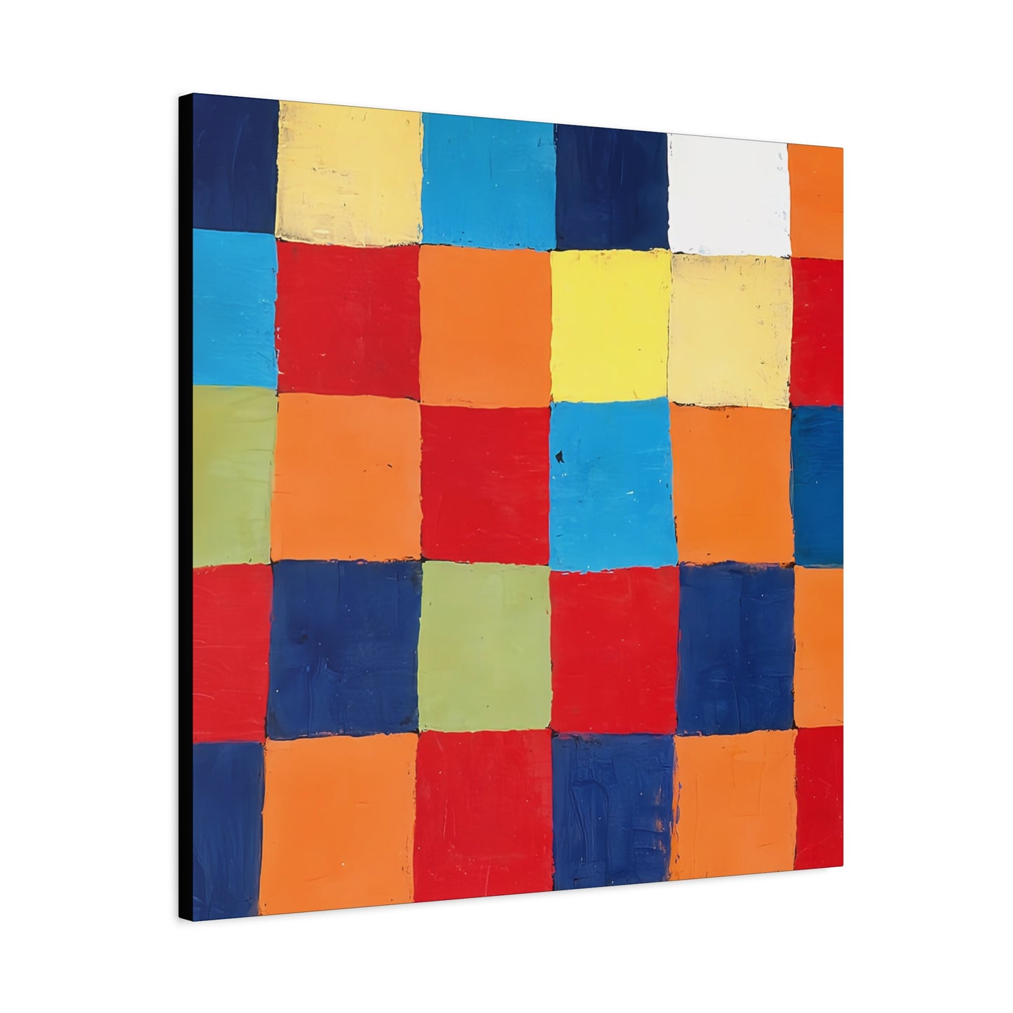 Color chart Qu 1 (1930) by Paul Klee / Reproduction Fine Art sur Toile / Large Epaisseur 3.2 cm - 1.25 inch