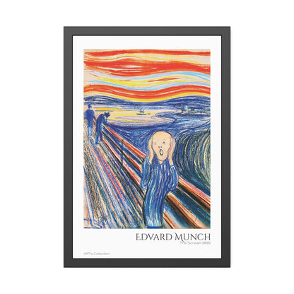 The Scream (1895) color version by Edvard Munch / Affiche Encadrée série ART's Collection