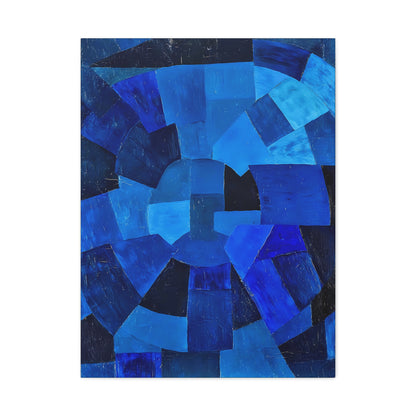 Komposition in Blau (1931) by Otto Freundlich  / Reproduction Fine Art sur Toile / Epaisseur 3,2cm - 1'25 po