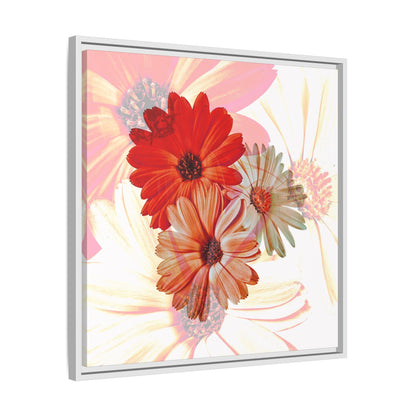 Collection Signature "FLORAL Numéro 18" sur Toile encadrée avec caisse américaine