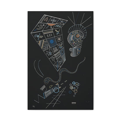 Ohne titel (1941) by Wassily Kandinsky / Reproduction Fine Art sur Toile / Epaisseur 3.2 cm - 1.25 inch