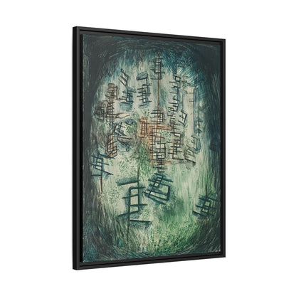 Lichtung E (Clearing E) (1930) by Paul Klee / Toile encadrée sur caisse américaine
