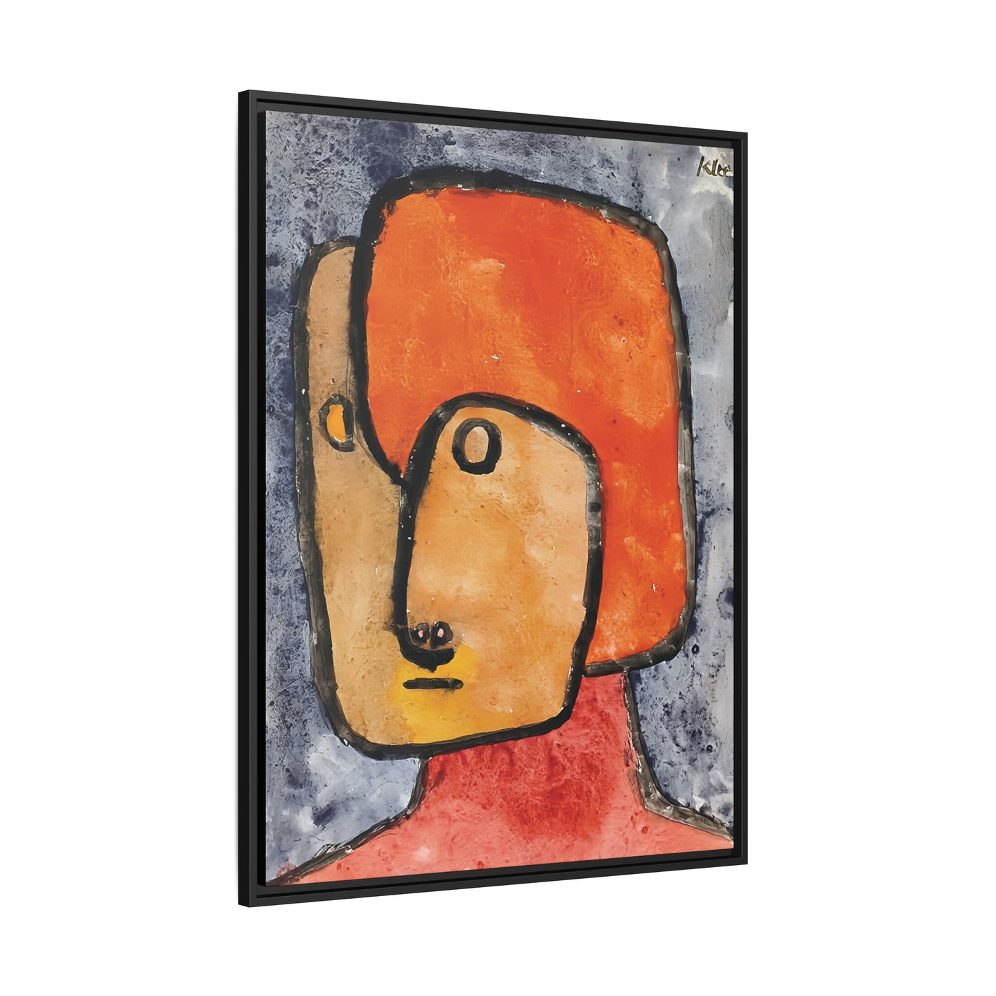 Praetendent -Pretender (1939) by Paul Klee / Toile encadrée sur caisse américaine