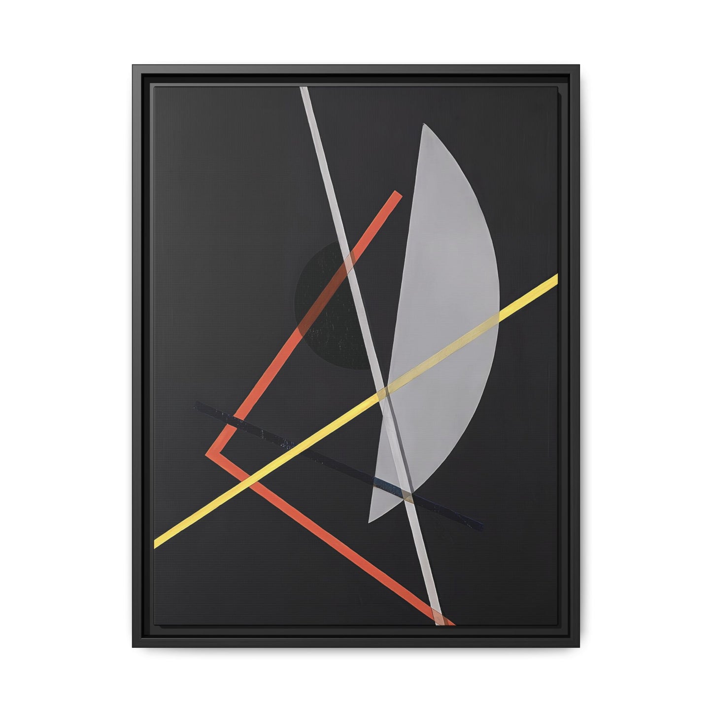 E IV - Konstruktion VII (ca 1922) by László Moholy-Nagy  / Toile encadrée sur caisse américaine