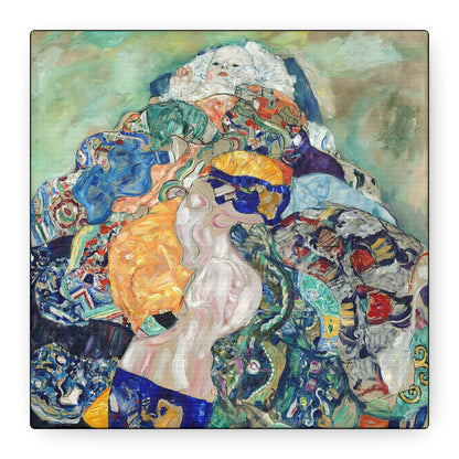 Baby - Cradle (1917-1918)  by Gustav Klimt / Reproduction Fine Art sur Toile / Flanc Large Epaisseur 3.2 cm - 1.25 inch