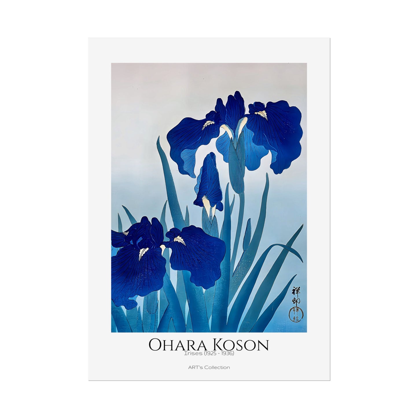 Irises (1925 - 1936) by Ohara Koson / Affiche imprimée - Série ART's Collection