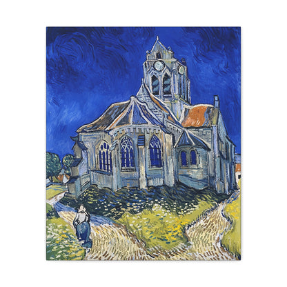 The Church in Auvers-sur-Oise (1890)  by Vincent van Gogh  / Reproduction Fine Art sur Toile / Epaisseur 3,2cm - 1'25 po