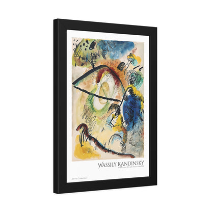 Watercolor IX with black lines (1913) by Wassily Kandinsky / Affiche Encadrée série ART's Collection
