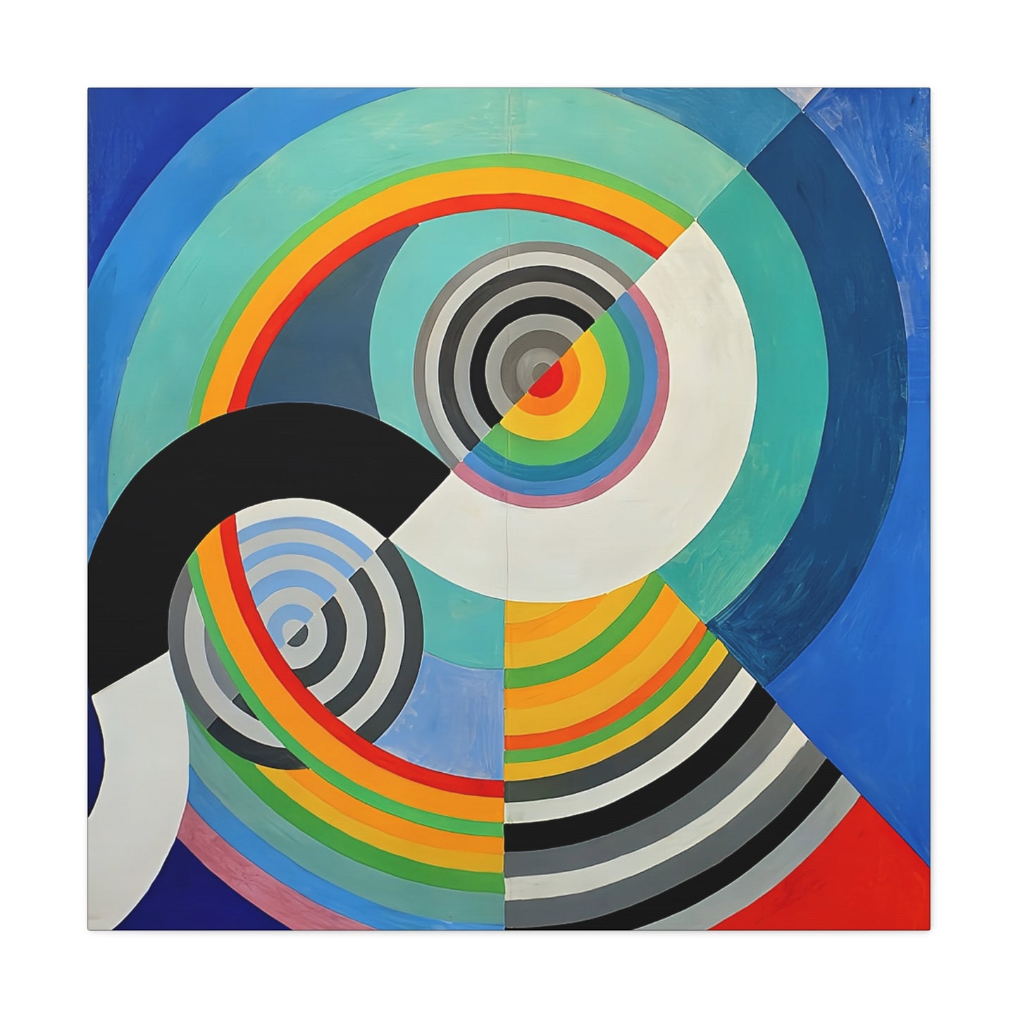 Rythme numéro 3 (1938) by Robert Delaunay / Reproduction Fine Art sur Toile / Epaisseur 3,2cm - 1'25 po