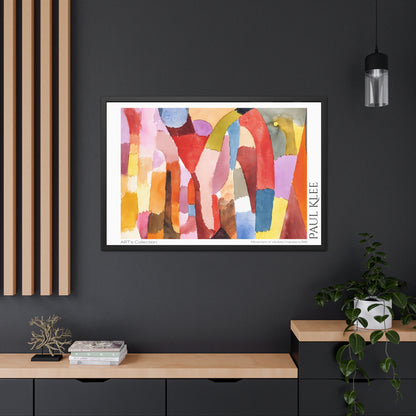 Movement of Vaulted Chambers (1915) by Paul Klee / Affiche Encadrée série ART's Collection