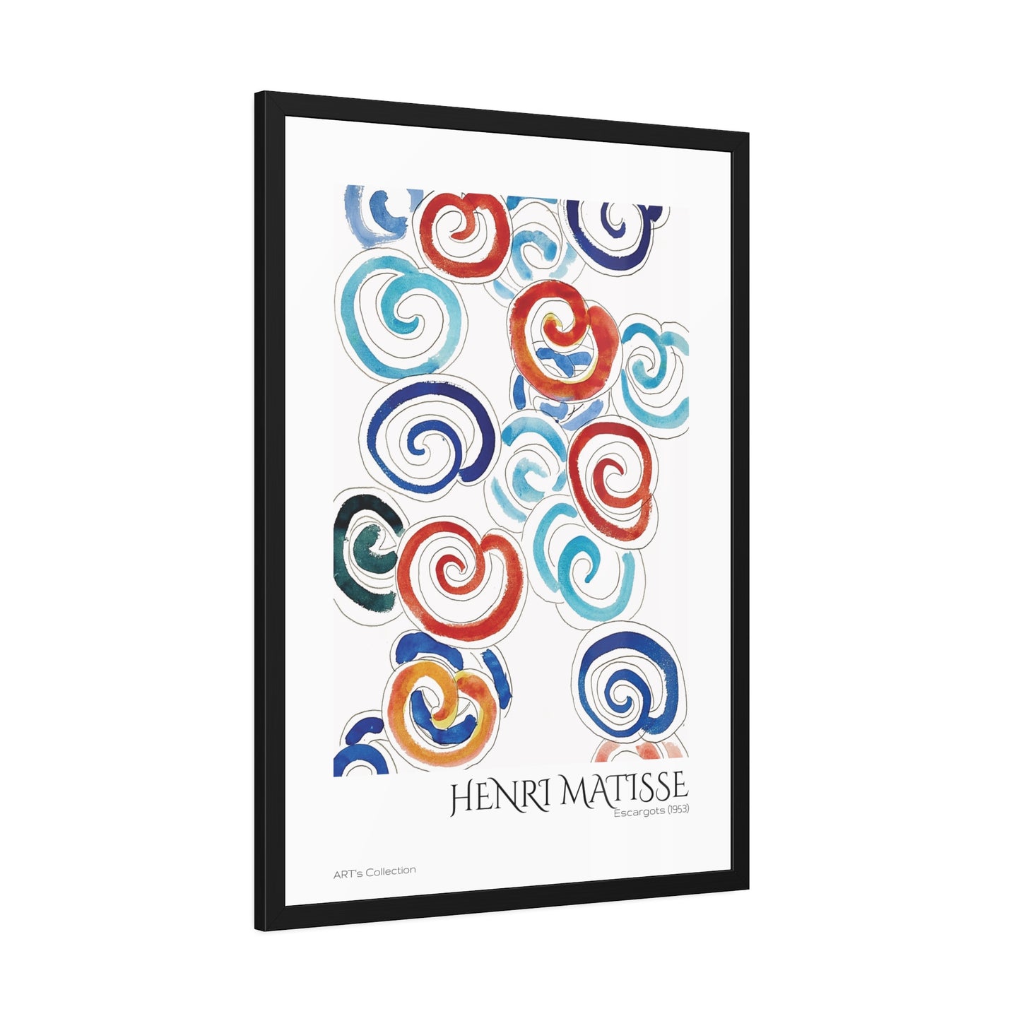 Escargots (1953) by Henri Matisse / Affiche Encadrée série ART's Collection