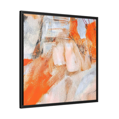 Tableau Intemporel Mandarine "Série Sign Collections" / Toile encadrée sur caisse américaine