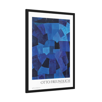 Komposition in Blau (1931) by Otto Freundlich  / Affiche Encadrée série ART's Collection
