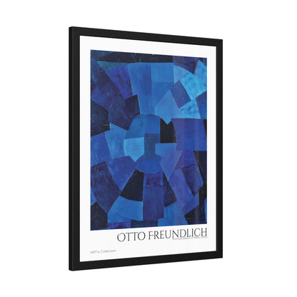 Komposition in Blau (1931) by Otto Freundlich  / Affiche Encadrée série ART's Collection