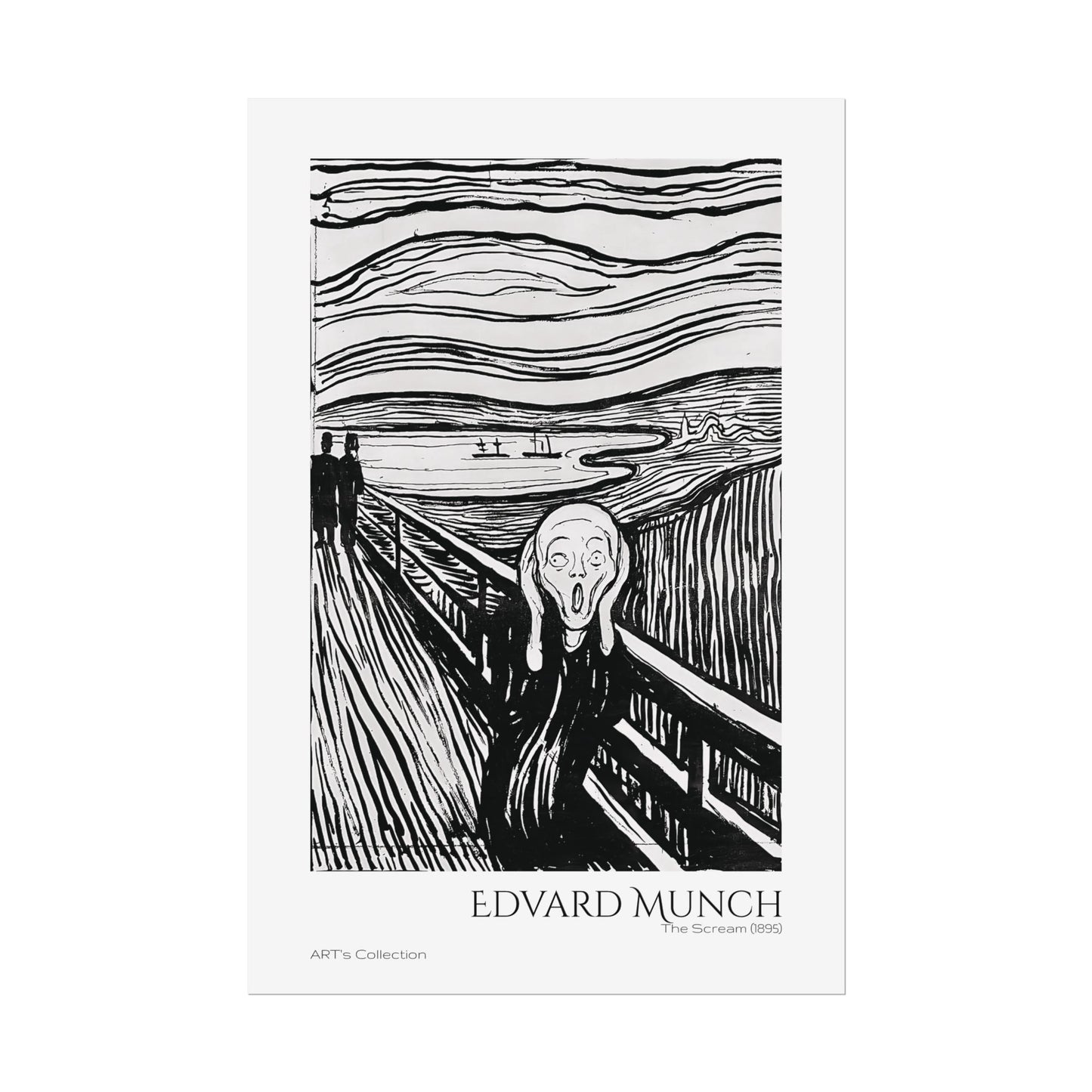 The Scream (1895) by Edvard Munch / Affiche imprimée - Série ART's Collection