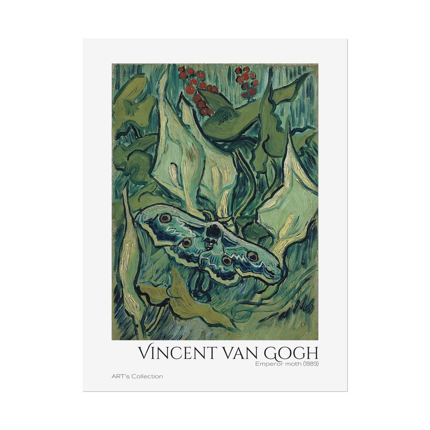Emperor moth (1889) by Vincent van Gogh / Affiche imprimée - Série ART's Collection