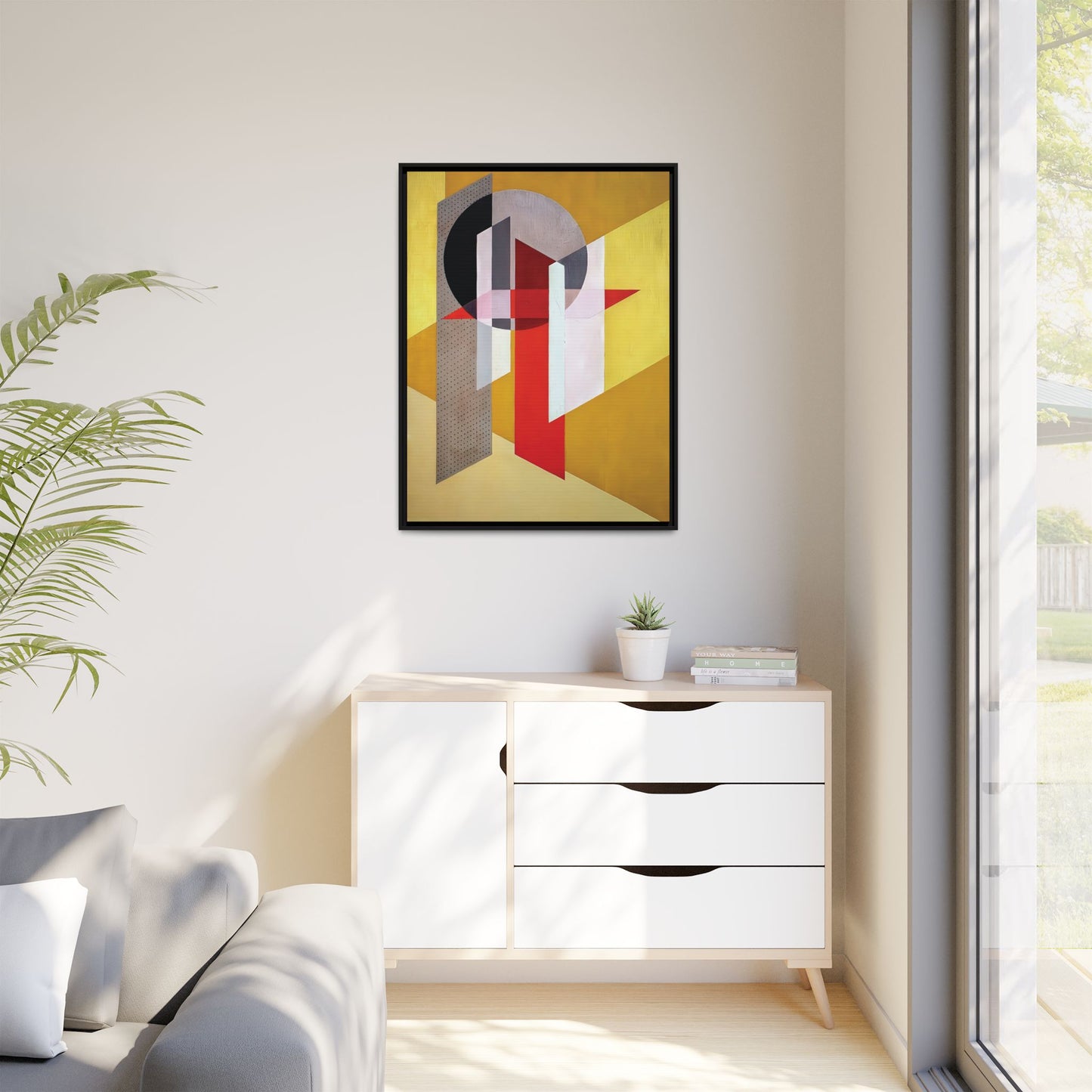 Z VII (1926) by László Moholy-Nagy  / Toile encadrée sur caisse américaine