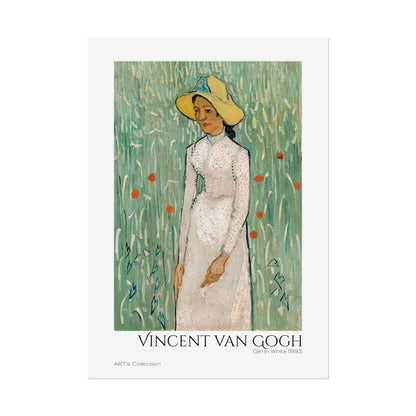 Girl in White (1890) by Vincent van Gogh / Affiche imprimée - Série ART's Collection