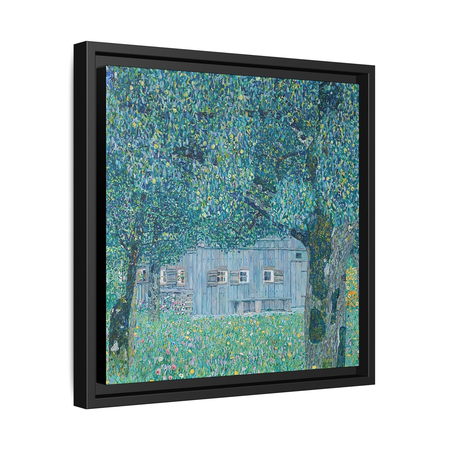 Bauernhaus in Buchberg (Oberösterreichisches Bauernhaus) 1911 by Gustav Klimt / Toile encadrée sur caisse américaine