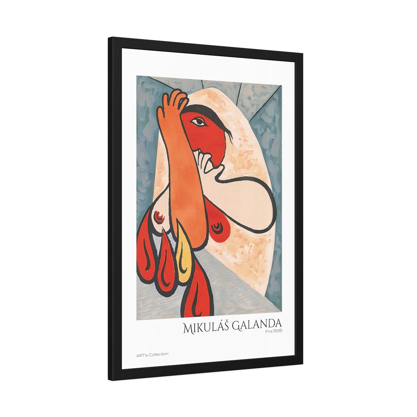 Fire (1938) by Mikulás Galanda / Affiche Encadrée série ART's Collection
