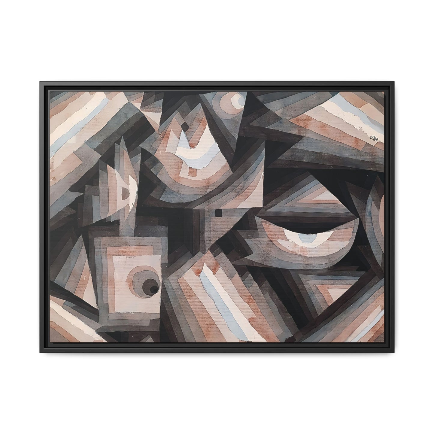 Crystal gradation (1922) by Paul Klee / Toile encadrée sur caisse américaine