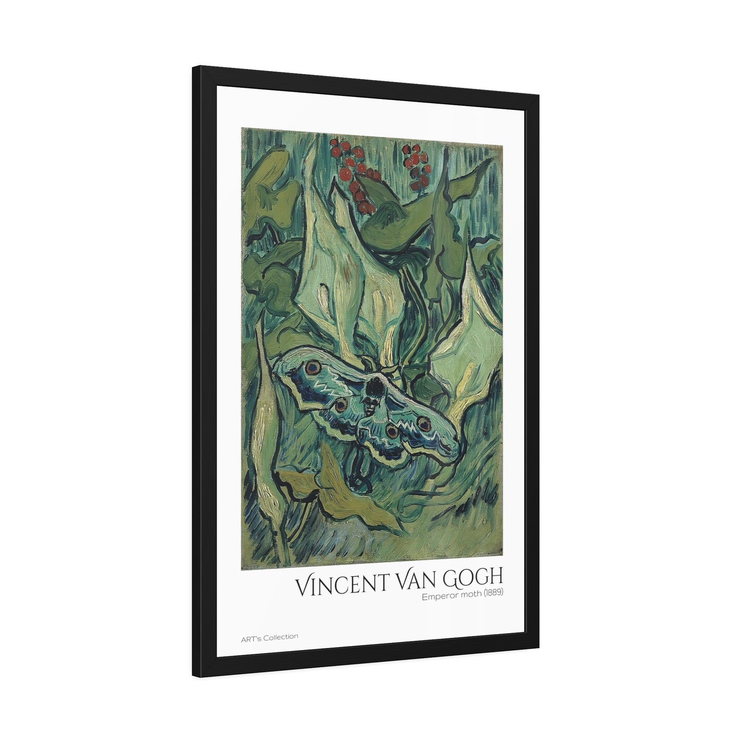 Emperor moth (1889) by Vincent Van Gogh / Affiche Encadrée série ART's Collection