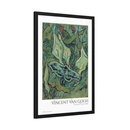 Emperor moth (1889) by Vincent Van Gogh / Affiche Encadrée série ART's Collection